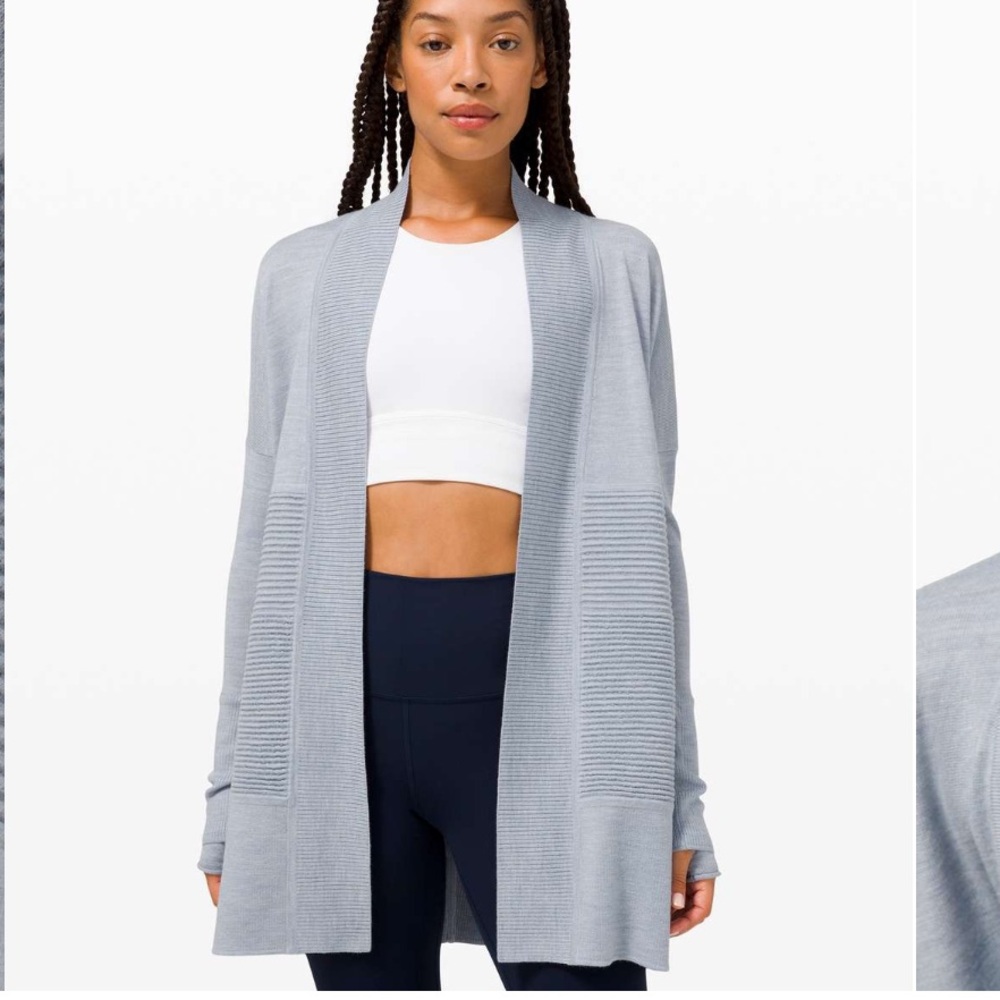 Lululemon Sit In Lotus Wrap II Heathered Chambray